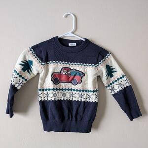 Disney Mickey Mouse Toddler Holiday Christmas Sweater Size 5T